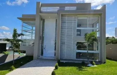 Casa com 5 dormitórios à venda, 480 m² por r$ 2.970.000,00 - alphaville litoral norte 3 - camaçari/ba