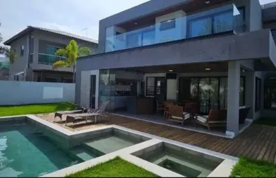 Casa com 4 dormitórios à venda, 297 m² por r$ 3.400.000,00 - abrantes - camaçari/ba