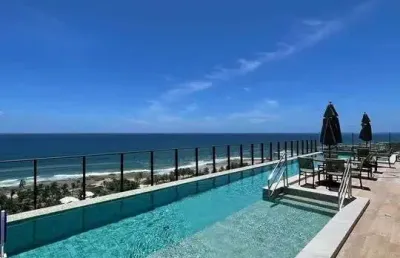 Apartamento tipo studio com 1 dormitório à venda, 25 m² por r$ 300.000 - itapuã - salvador/ba