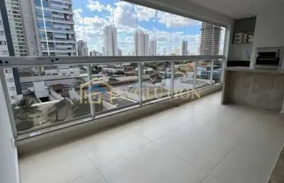 Apartamento 3 suítes mobiliado setor bueno, varanda com churrasqueira a carvão