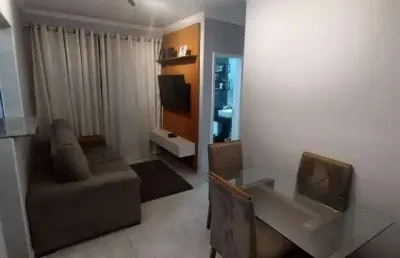 Apartamento a venda no cond. spazio jandaia, 49m² , 2 quartos, 1 wc social, sala2 ambientes, cozinha c/ planejados, 1 vaga coberta, reformado.