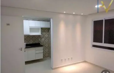 Apartamento a venda no residencial topázio, 52m² , 1 vaga de garagem, 2 quartos, cozinha americana, sala 2 ambientes, 1 wc. torre única, 9ª andar.