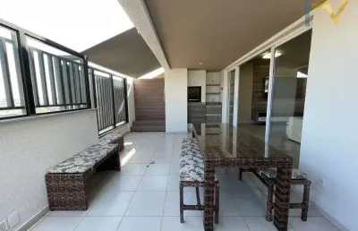Fantástica cobertura duplex  de 174m² no residencial esplendido, 3 quartos(1suíte), 3 salas, espaço gourmet c/ churrasqueira e spa, 2 vagas de garagem