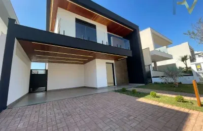 Fantástico sobrado de 261m² de a.c /348m² de a.t., no condomínio brisas jundiai, 3 suítes(1 master), área gourmet c/piscina, automatizada, alto padrão