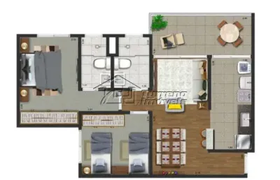 Apartamento no urbanova, 2 vagas de garagem e hobbybox