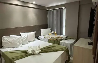 Flat à venda na beira mar do cabo branco, 34 m² por r$ 480.000 - joão pessoa/pb