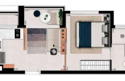 Apartamento para venda em são paulo, vila buarque, 1 dormitório, 1 suíte, 1 banheiro