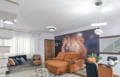 Casa para venda em santo andré, jardim las vegas, 2 dormitórios, 2 suítes, 3 banheiros, 1 vaga