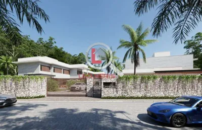 Luxuosa casa em condomínio à venda na praia da baleia - 5 suítes, piscina privativa e segurança 24h