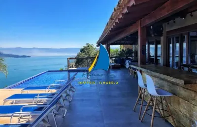 Casa de altíssimo padrão em ilhabela - vista para o mar - escritura definitiva.