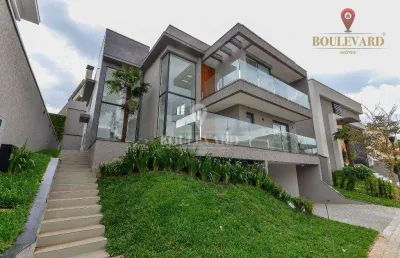 Casa no condomínio barigui park royalle com 3 suítes à venda, 380 m² por r$ 3.990.000 - santo inácio - curitiba/pr