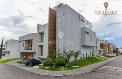 Casa mobiliada no boulevard previllege, com 4 dormitórios à venda, 327 m² por r$ 3.300.000 - uberaba - curitiba/pr