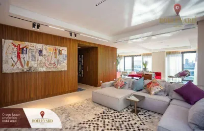 Apartamento no bw residence, mobiliado com 3 dormitórios à venda, 263 m² por r$ 7.000.000 - batel - curitiba/pr