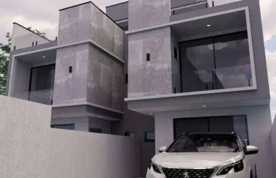 Sobrados novos com 3 dormitórios à venda, 153 m² por r$ 790.000 - uberaba - curitiba/pr
