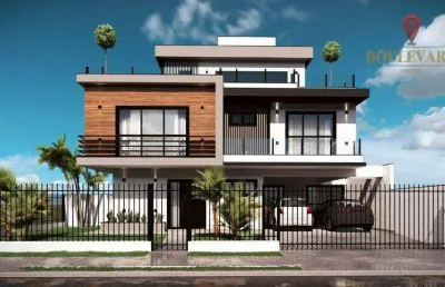 Casa de esquina no residencial villafranca di verona, com 4 dormitórios à venda, 201 m² por r$ 1.550.000 - boa vista - curitiba/pr