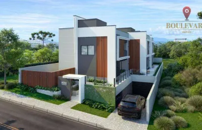 Casas no residencial wish townhouses, com 3 dormitórios à venda, 220 m² por r$ 1.550.000 - seminário - curitiba/pr