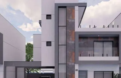 Sobrado novo em condomínio fechado com 3 dormitórios à venda, 129 m² por r$ 898.000 - capão raso - curitiba/pr