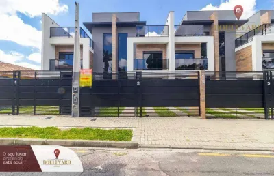 Sobrados novos com 3 dormitórios à venda, 142 m² por r$ 1.149.000 - uberaba - curitiba/pr