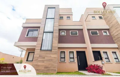 Sobrado em condomínio fechado com 3 dormitórios à venda, 122 m² por r$ 865.000 - uberaba - curitiba/pr