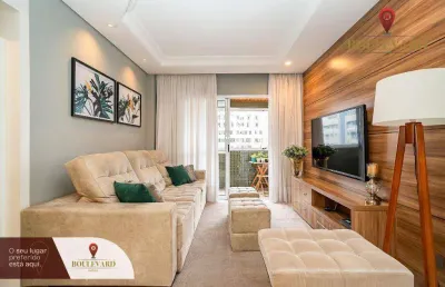 Apartamento no edifício solar de leiria com 3 dormitórios à venda, 120 m² por r$ 850.000 - cristo rei - curitiba/pr