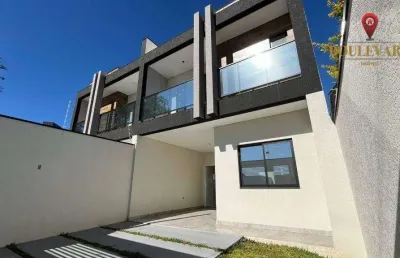 Sobrado com quintal 3 suítes à venda, 160 m² por r$ 1.190.000 - centro - são josé dos pinhais/pr