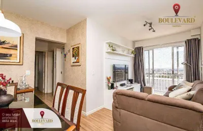 Apartamento no ilha de capri com 3 dormitórios à venda, 64 m² por r$ 530.000 - novo mundo - curitiba/pr