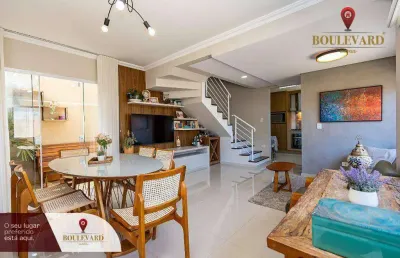 Sobrado mobiliado com 3 suítes à venda, 123 m² por r$ 729.000 - santo inácio - curitiba/pr