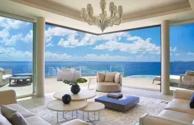 Balneário camboriú, mansão cinematográfica a beira mar, 1.000m², piscina térmica, 7 suítes, garagem