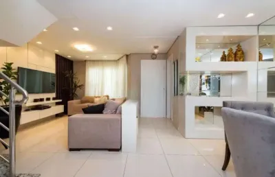 Jardim das américas, sobrado mobiliado em condomínio, 200m², 4 quartos, 2 suítes, à venda, curitiba