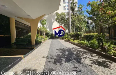 Charmoso 2 quartos com 103 mt² no iptu ao lado estação metro botafogo, prédio ajardinado
