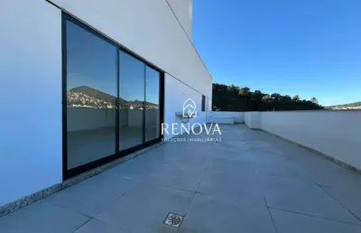 Cobertura à venda, 190 m² por r$ 1.475.000,00 - agriões - teresópolis/rj
