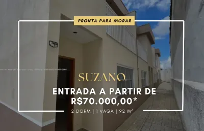 Sobrado em condomínio em suzano - entrada de r$ 70.000,00