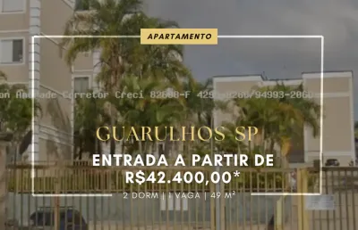 Apartamento a venda em guarulhos - água chata - entrada de 36.000,00
