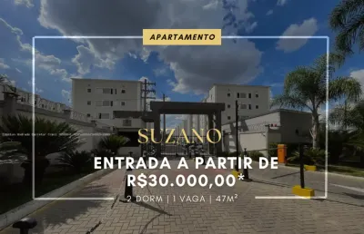 Apartamento à venda em suzano entrada de 30.000,00- parque santa rosa