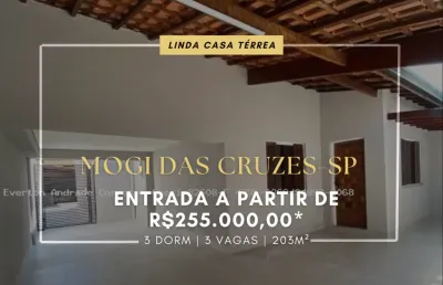 Linda casa térrea à venda em mogi das cruzes- cezar de souza
