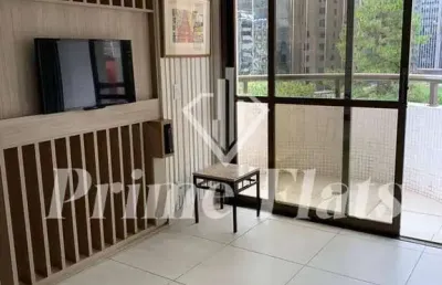 Flat disponível para venda no hotel paulista wall street na bela vista, com 55m², 1 dormitório e 1 vaga de garagem