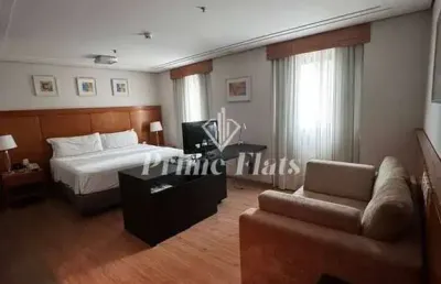 Flat disponível para locação no meliá jardim europa no itaim bibi, com 29m², 1 dormitório e 1 vaga de garagem