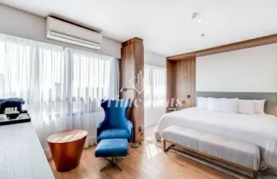 Flat disponível para venda no hotel paulista são paulo, com 30m², 1 dormitório e 1 vaga
