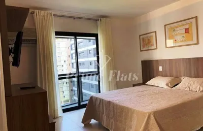Flat disponível para locação no hotel intercity interative jardins, com 23m², 1 dormitório e 1 vaga de garagem