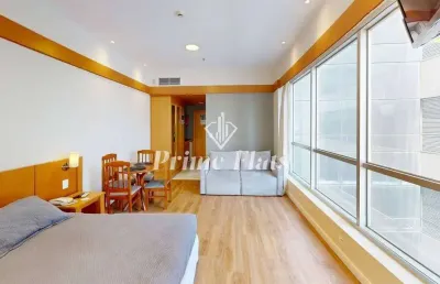 Flat disponível para locação no wyndham garden convention nortel, com 32m², 1 dormitório e 1 vaga