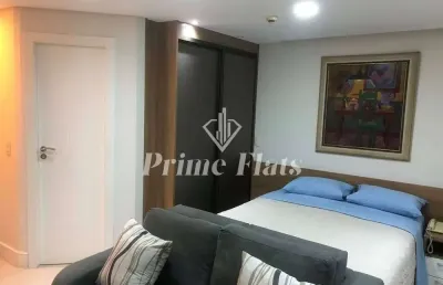 Flat disponível para locação no transamérica prime international plaza no jardim paulista, com 45m², 1 dormitório e 1 vaga