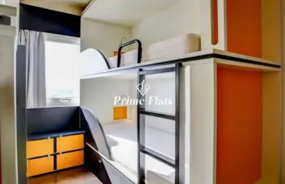 Flat disponível para venda no íbis budget tamboré, com 13m², 1 dormitório e 1 vaga de garagem