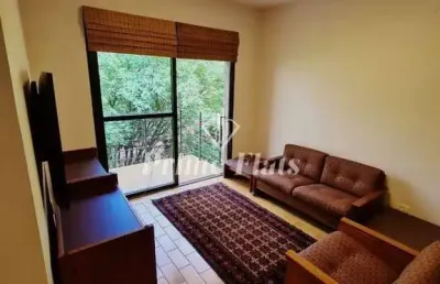 Flat disponível para venda no alameda apart hotel no jardim paulista, com 43m², 1 dormitório e 1 vaga