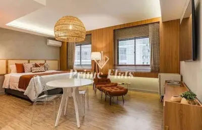 Flat disponível para venda no the world executive flat na vila olímpia, com 30m², 1 dormitório e 1 vaga