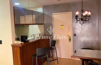 Flat disponível para locação no condomínio edifício flat london residence service, com 42m², 1 dormitório e 1 vaga