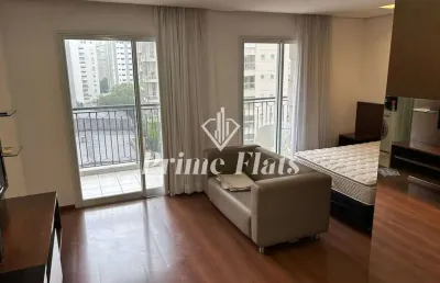 Flat disponível para locação no condomínio edifício diogo home boutique na vila nova conceição, com 48m², 1 dormitório e 1 vaga