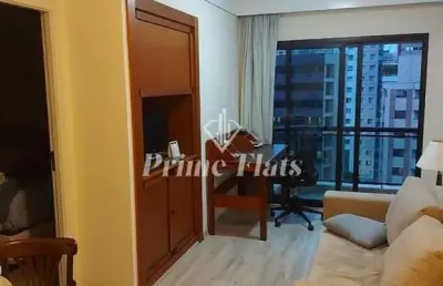 Flat disponível para locação no estanplaza nações unidas, com 42m², 1 dormitório e 1 vaga de garagem
