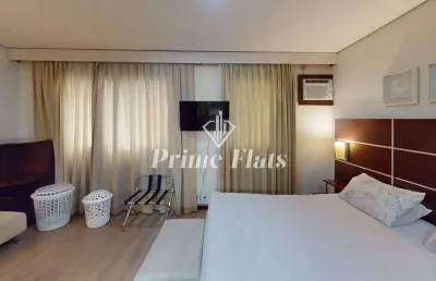 Flat disponível para venda no transamérica executive chácara santo antônio, com 28m², 1 dormitório e 1 vaga