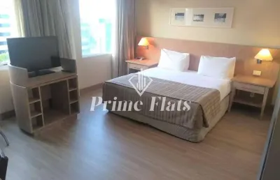 Flat disponível para locação no park inn by radisson berrini, com 28m², 1 dormitório e 1 vaga de garagem