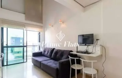 Flat disponível para locação no international duplex residence em moema, com 42m², 1 dormitório e 1 vaga de garagem